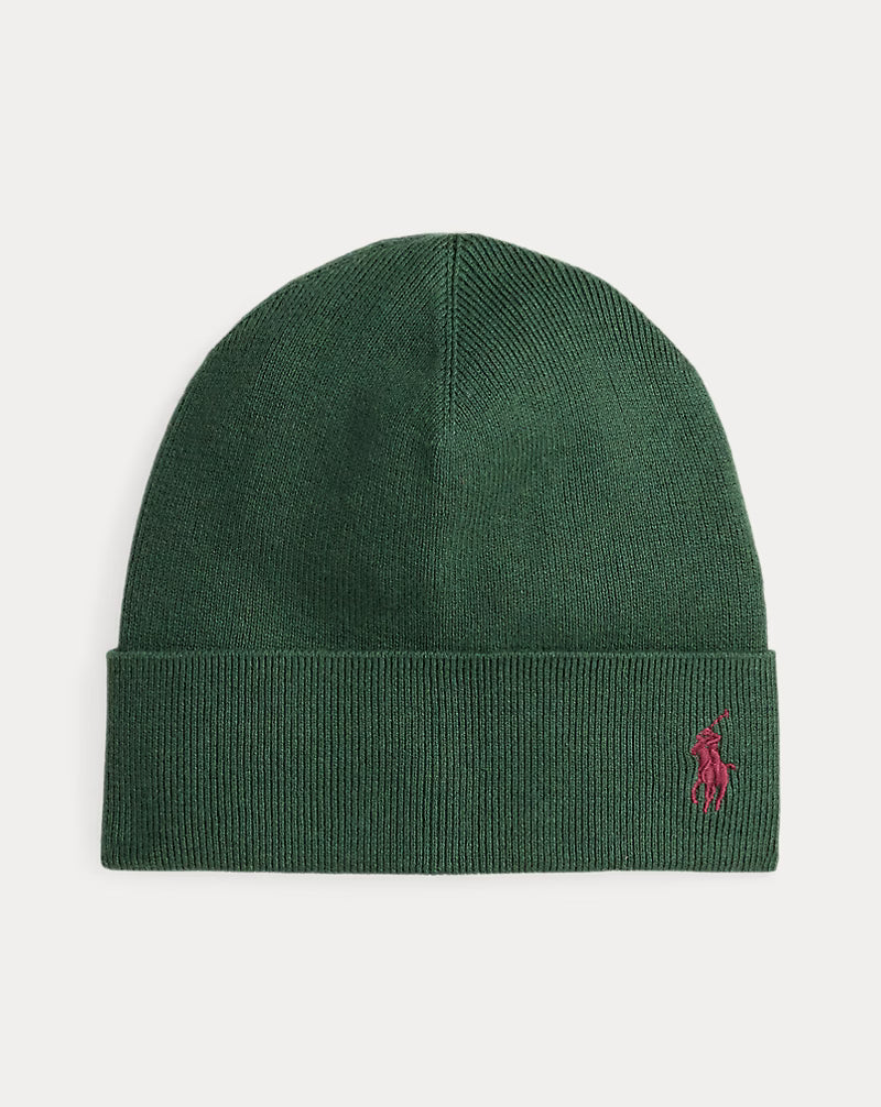 Rib-Knit Cotton Beanie
