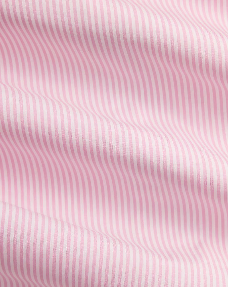 Custom Fit Striped Poplin Shirt
