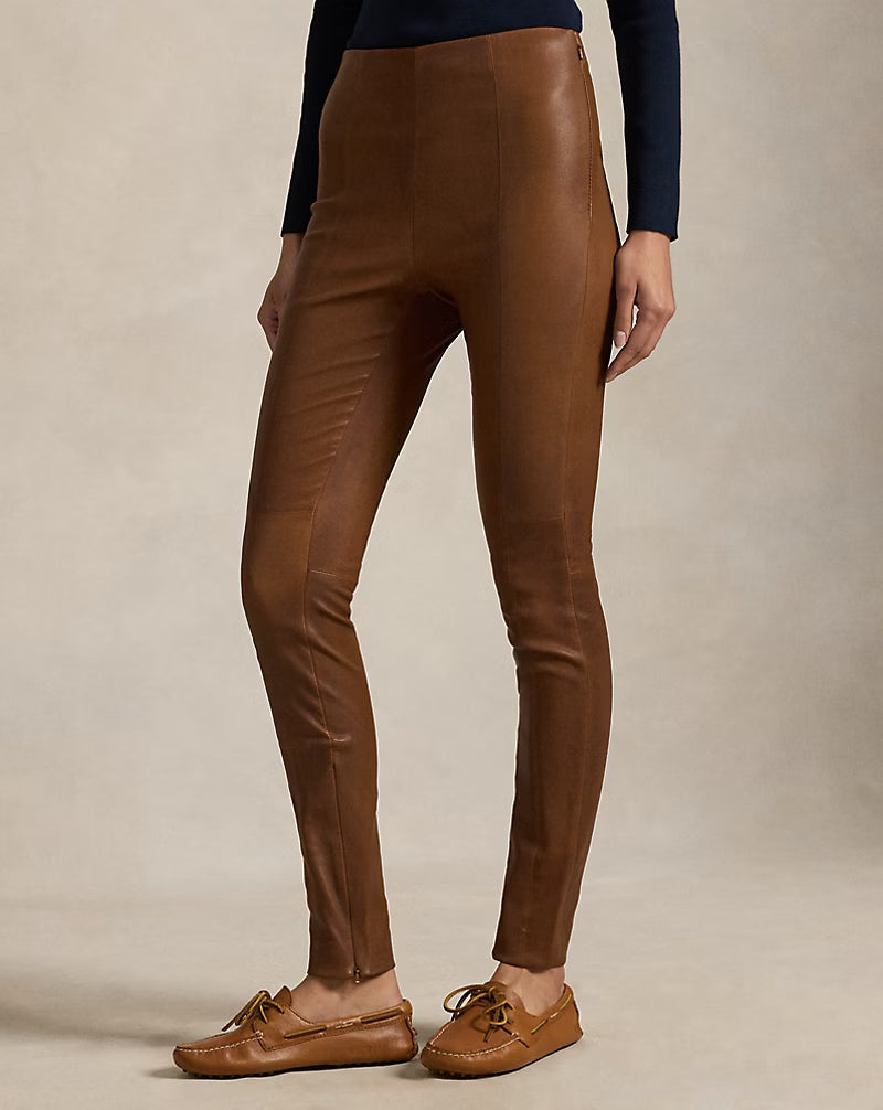 The Lambskin Side-Zip Pant