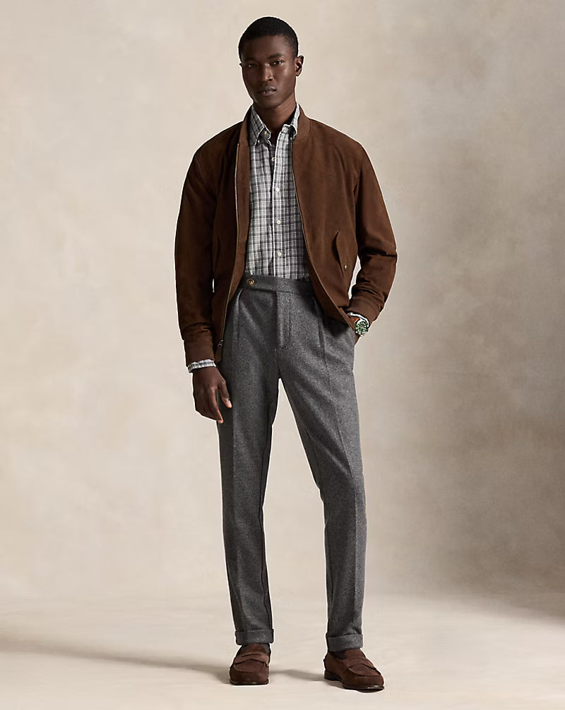 Classic Fit Plaid Brushed Oxford Shirt
