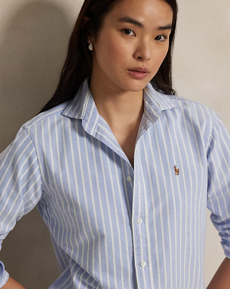 Slim Fit Striped Oxford Shirt