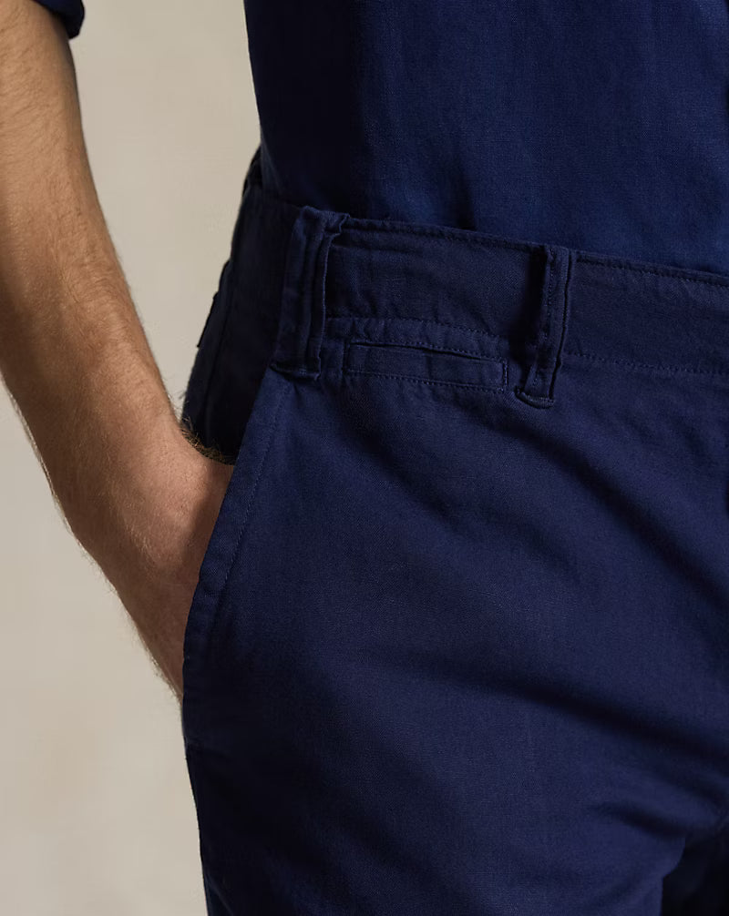 8.5-Inch Classic Fit Linen-Cotton Short