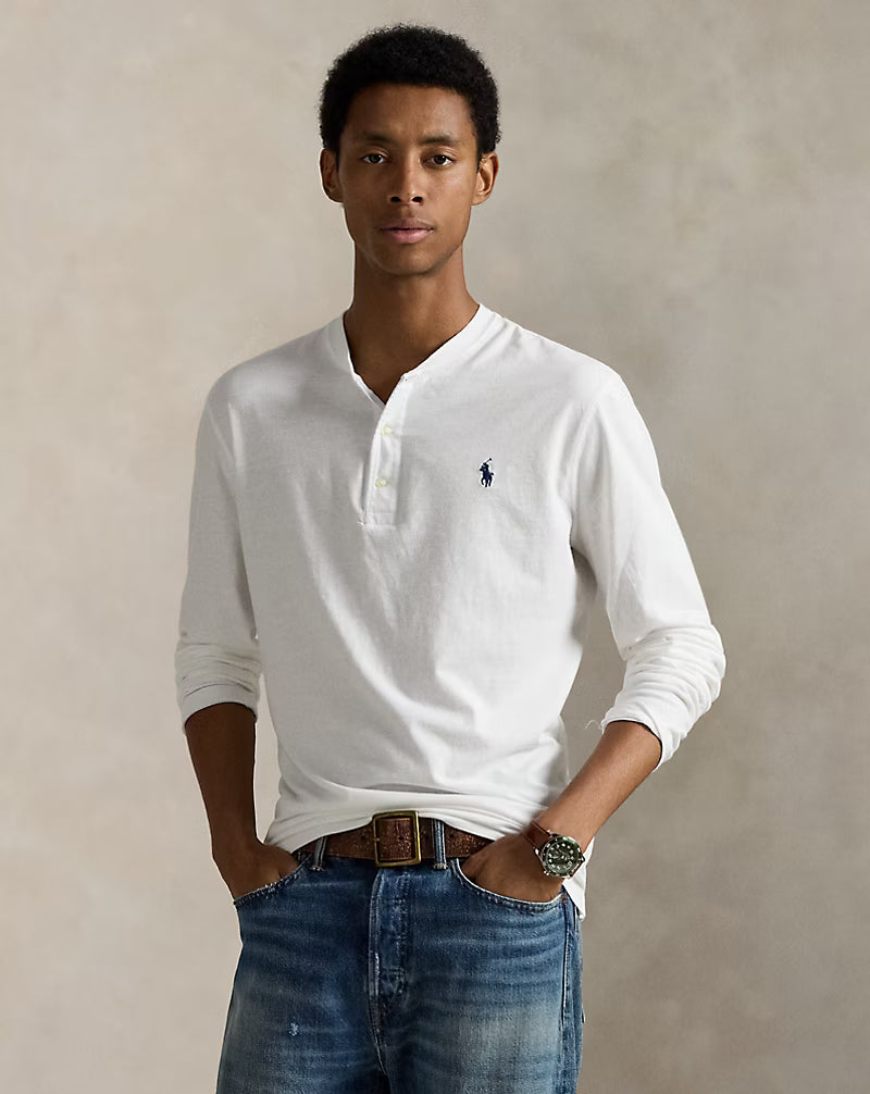 Slub Jersey Henley Shirt