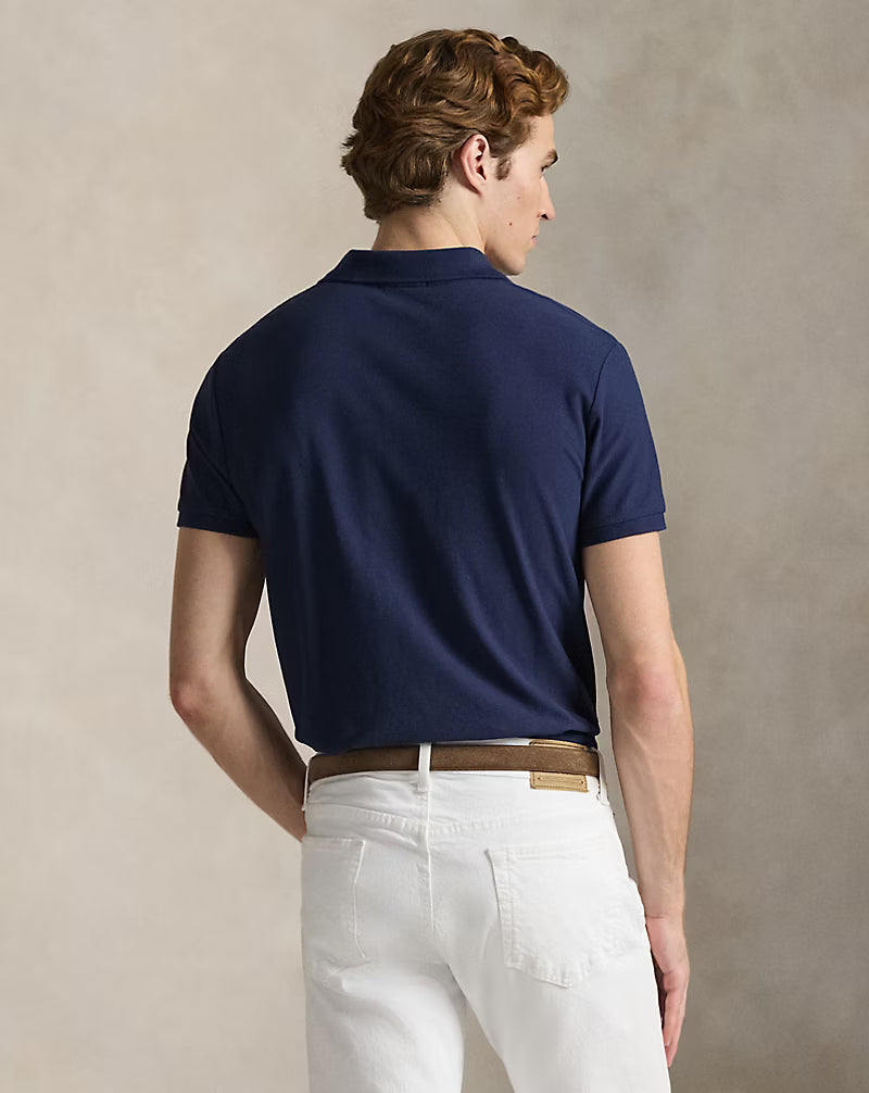 Custom Slim Fit Honeycomb-Mesh Polo
