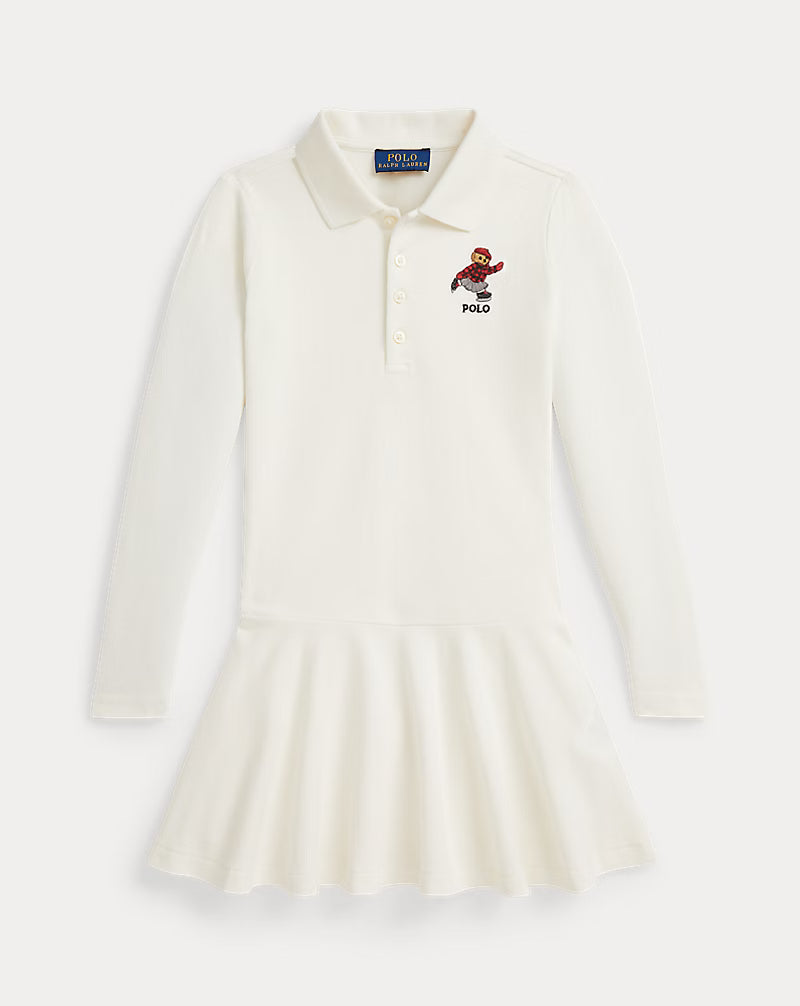 Polo Bear Stretch Mesh Polo Dress