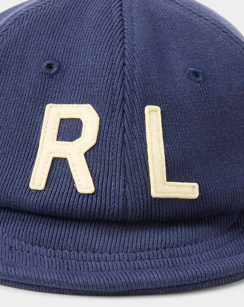 Rib-Knit Cotton Letter Cap