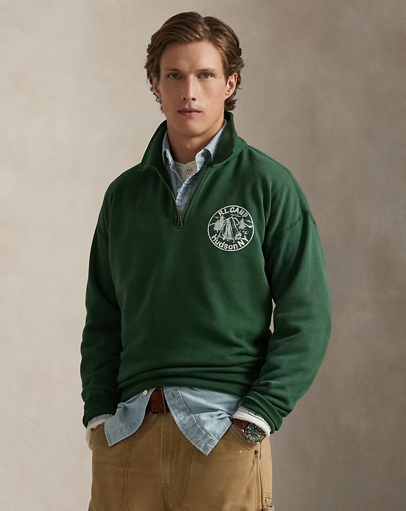 Vintage Fit Quarter-Zip Sweatshirt