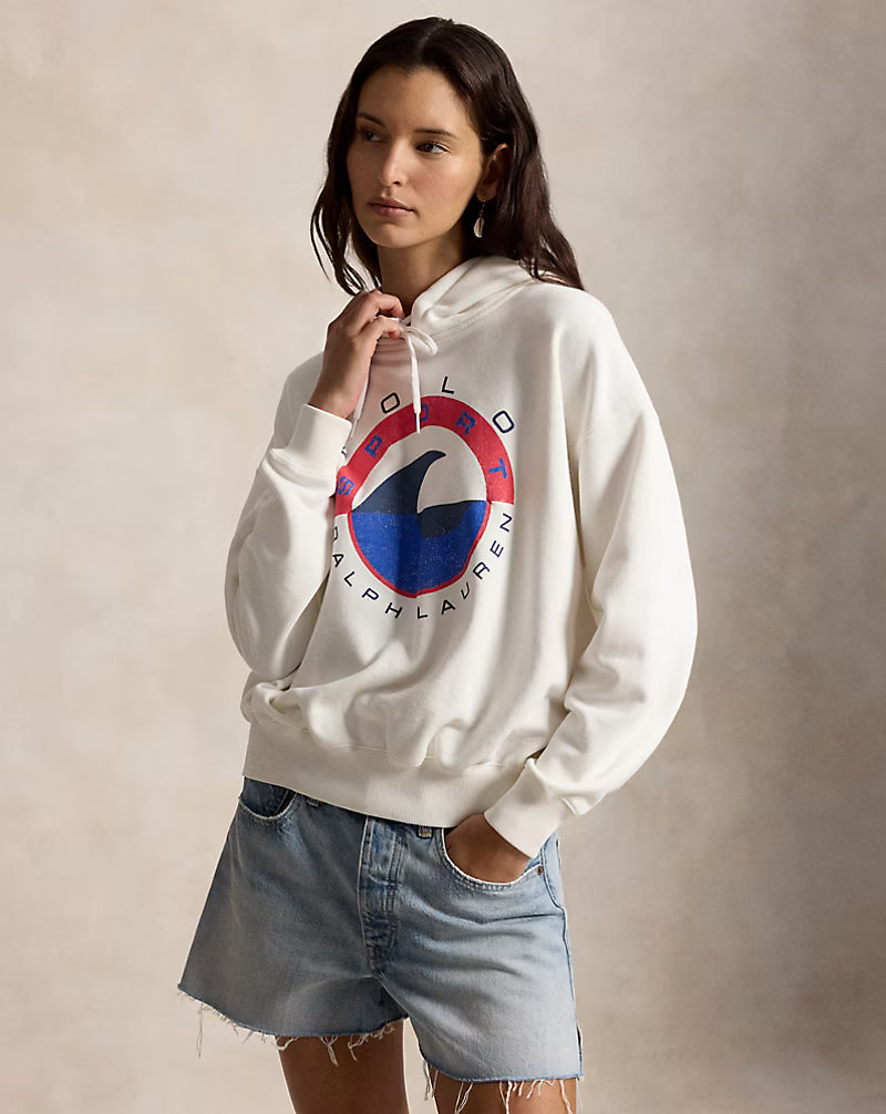 Wave-Logo Fleece Hoodie