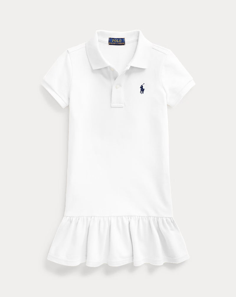 Cotton Mesh Polo Dress