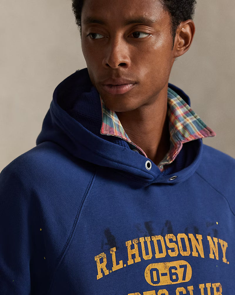 Vintage Fit Fleece Graphic Hoodie