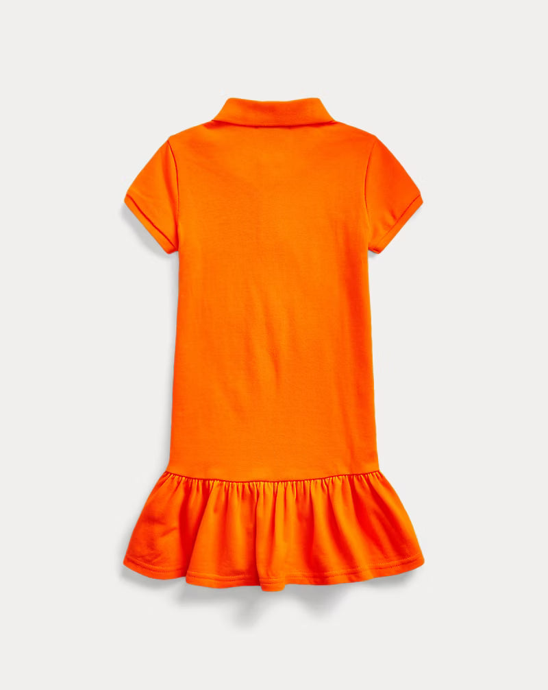 Cotton Mesh Polo Dress