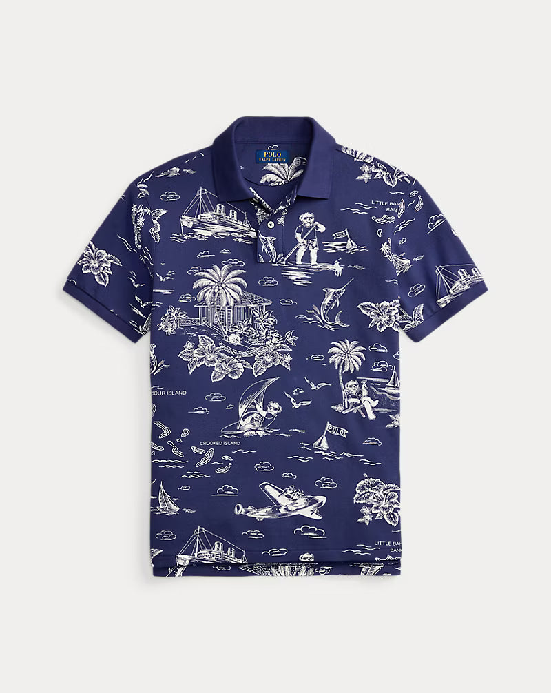 Classic Fit Polo Bear Mesh Polo Shirt