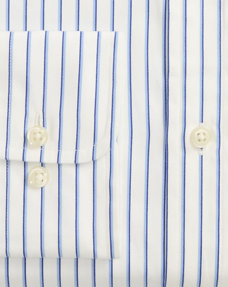 Custom Fit Striped Poplin Shirt