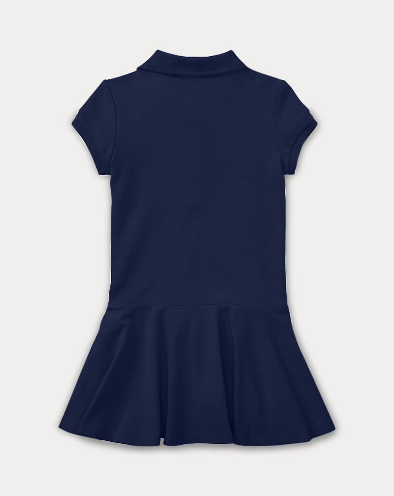 Stretch Mesh Polo Dress