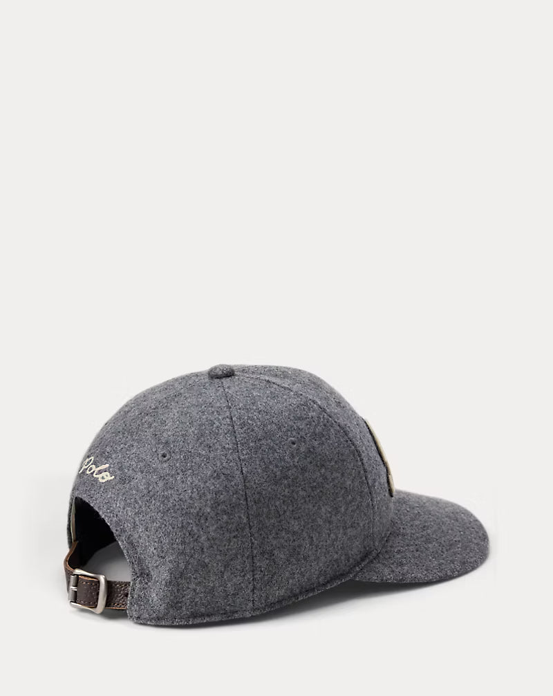 The Ralph Logo Wool-Blend Ball Cap
