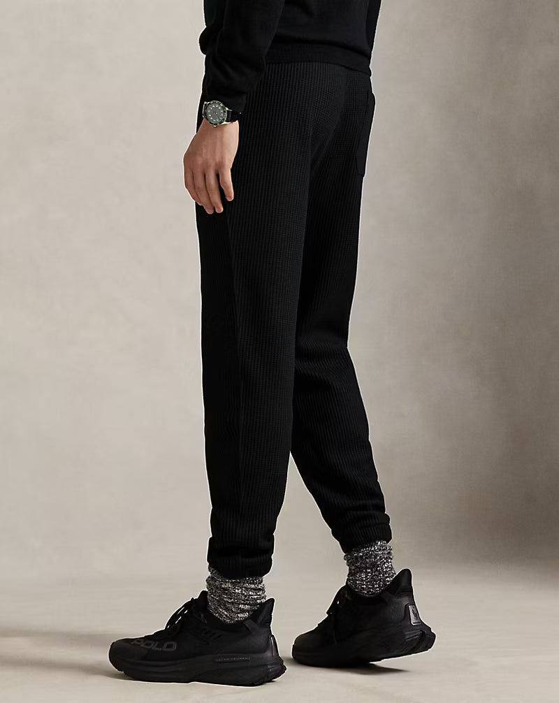 Waffle-Knit Fleece Sweatpant