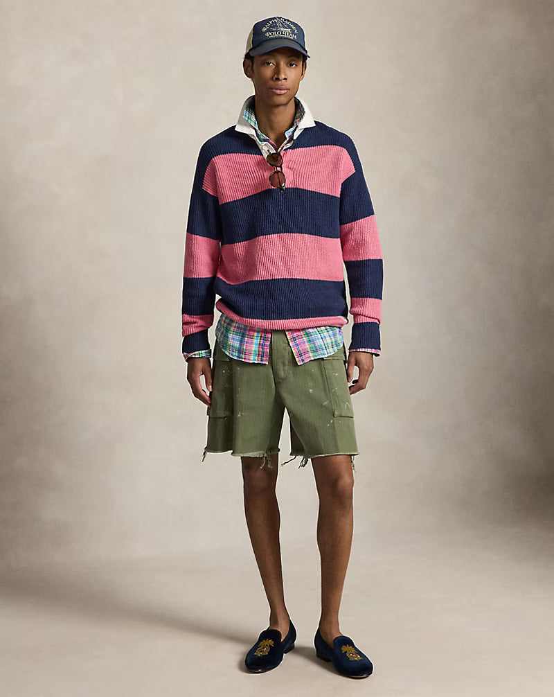 8-Inch Relaxed Herringbone Cargo Short