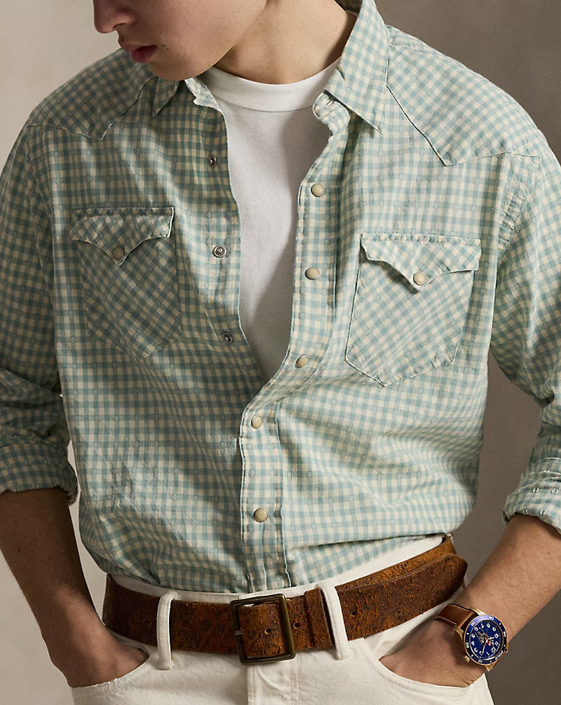 Classic Fit Checked Western Shirt