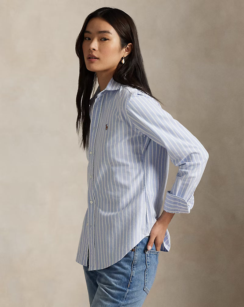 Slim Fit Striped Oxford Shirt