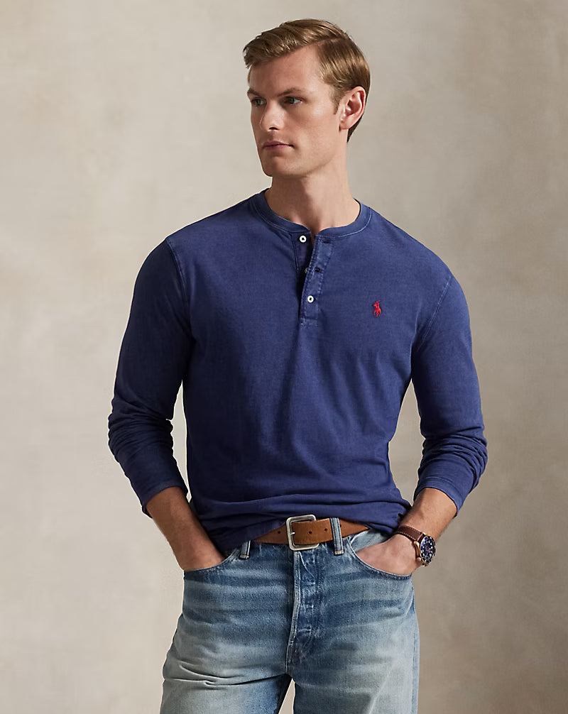 Slub Jersey Henley Shirt