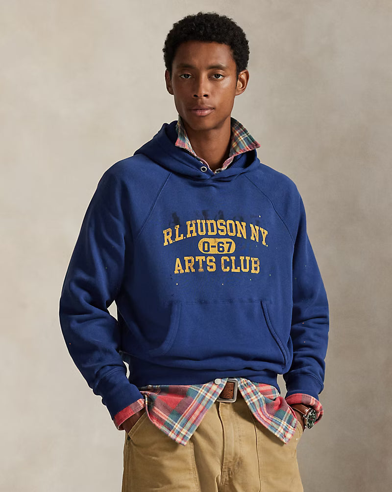 Vintage Fit Fleece Graphic Hoodie