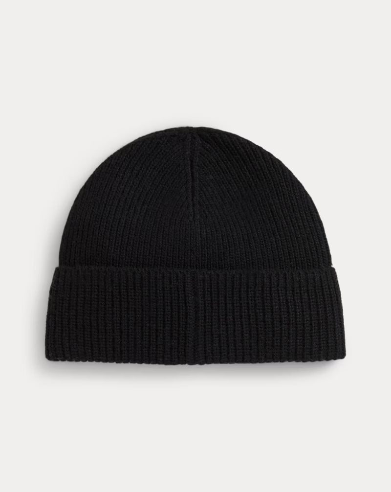 Polo Bear Rib-Knit Beanie