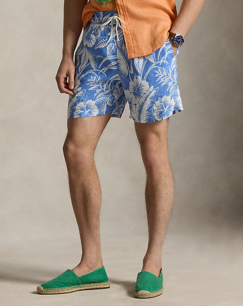 5.75-Inch Traveler Linen Swim Trunk