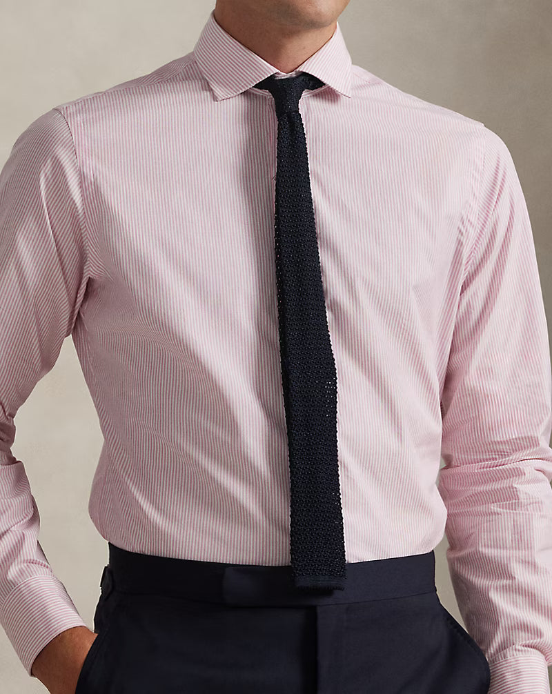 Custom Fit Striped Poplin Shirt
