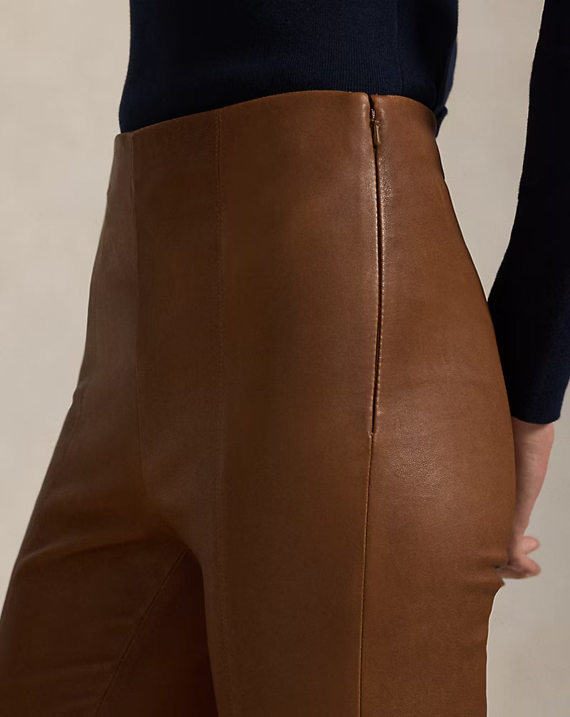The Lambskin Side-Zip Pant