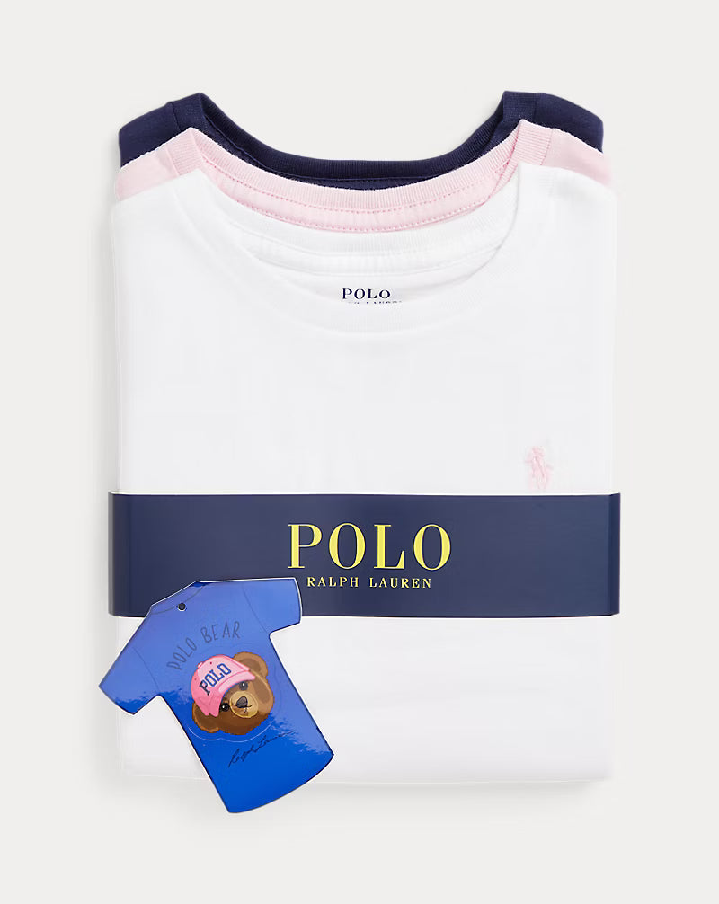 Cotton Jersey Crewneck Tee 3-Pack