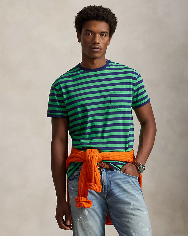 Classic Fit Striped Jersey T-Shirt