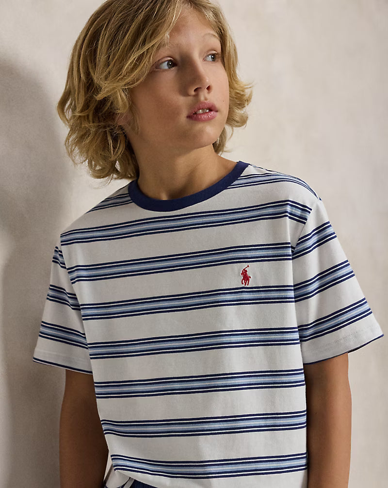Striped Cotton Jersey Tee