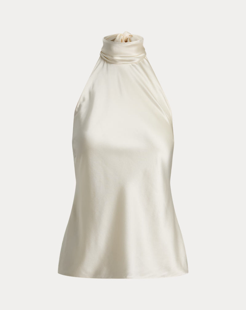 Chilton Stretch Silk Charmeuse Top