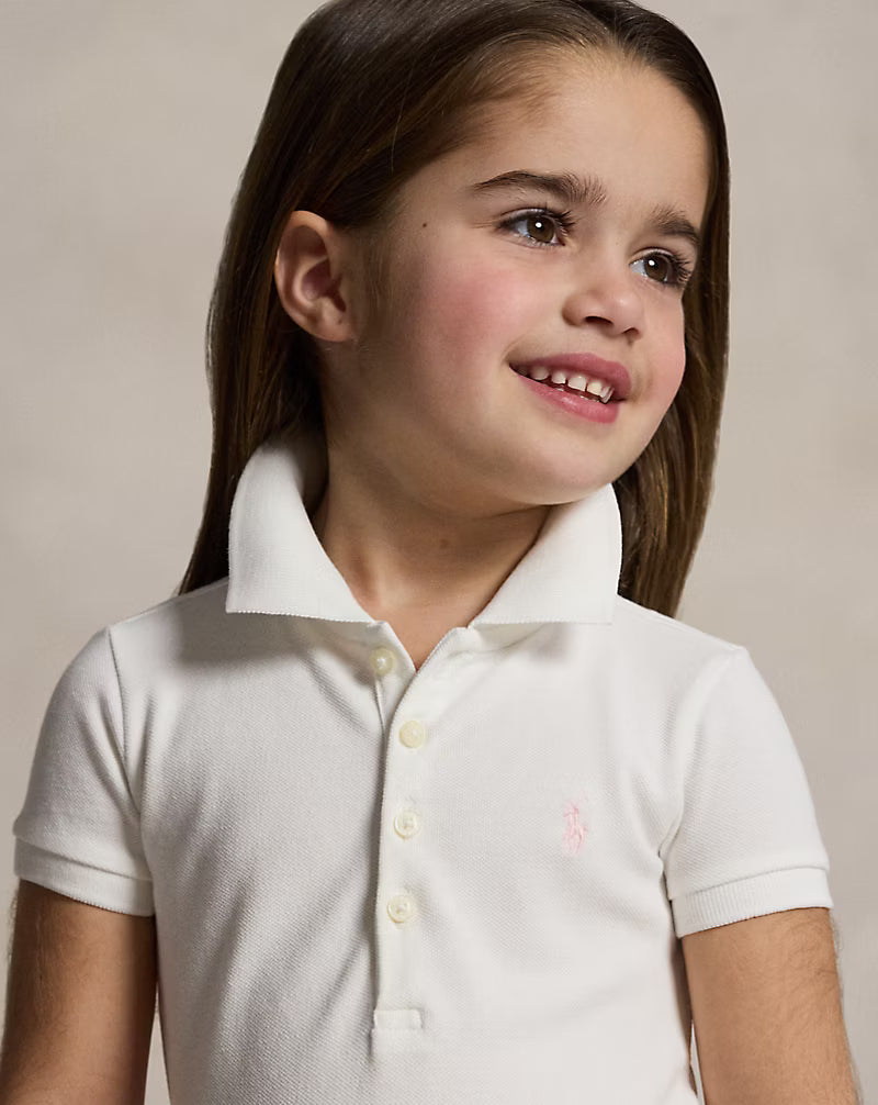 Stretch Mesh Polo Dress