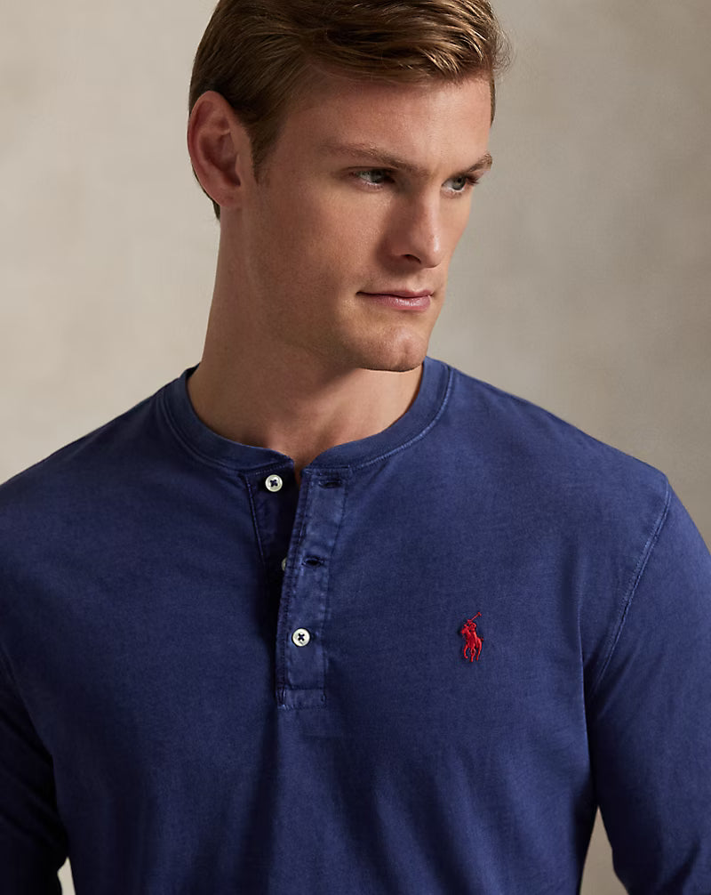 Slub Jersey Henley Shirt