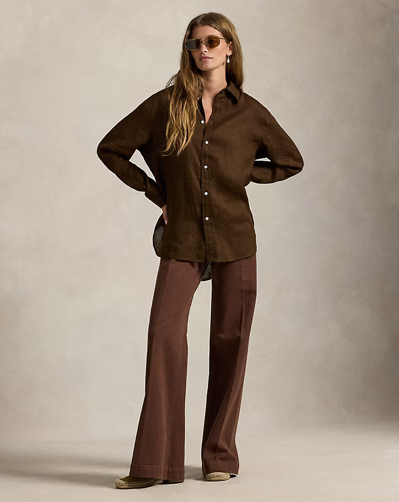 Oversize Fit Linen Shirt