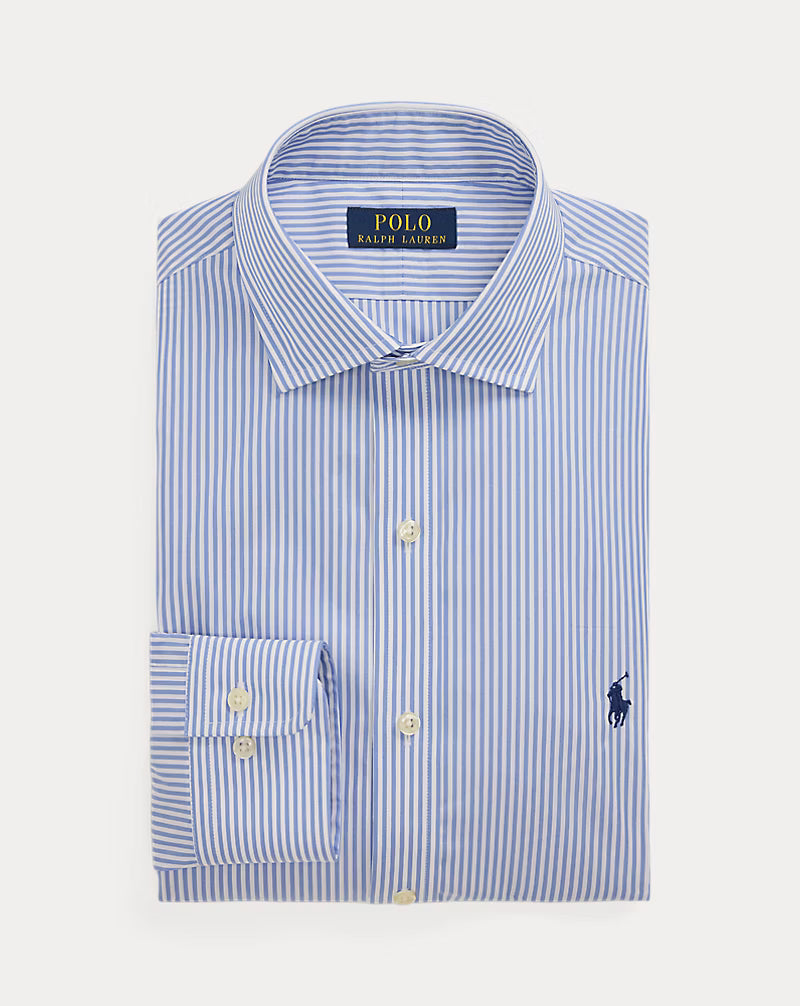 Slim Fit Striped Poplin Shirt