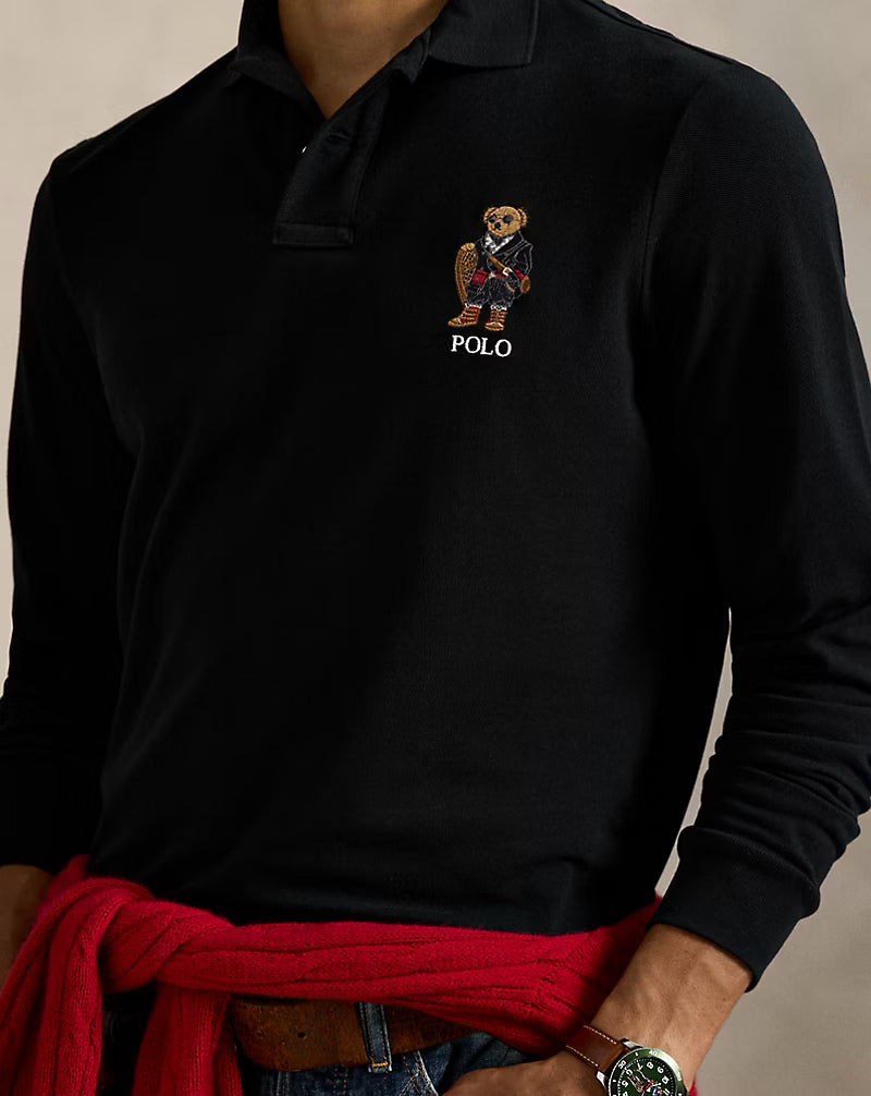 Classic Fit Polo Bear Mesh Polo Shirt