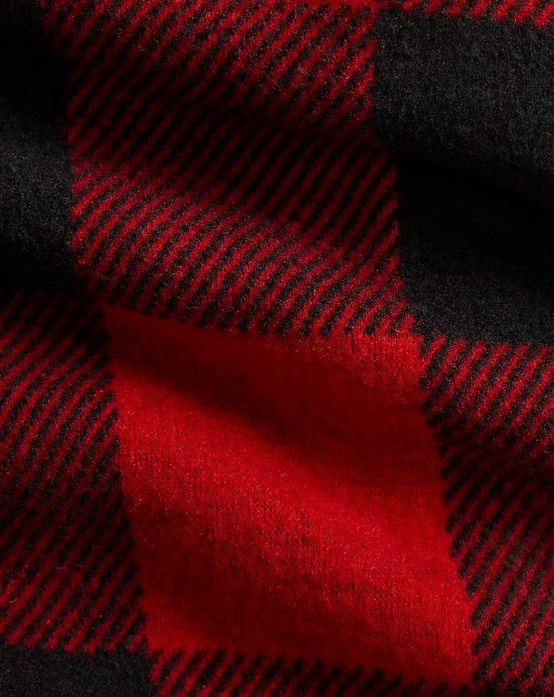 Plaid Knit Flannel Overshirt