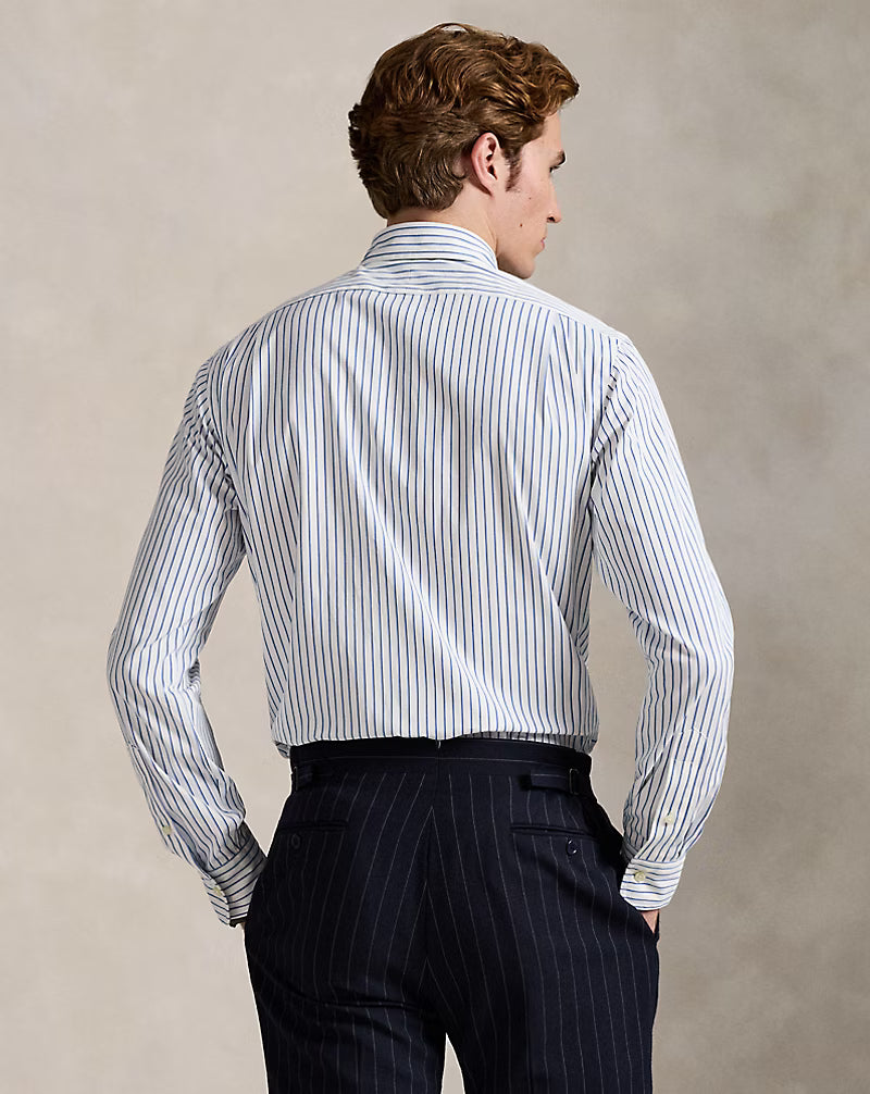 Custom Fit Striped Poplin Shirt