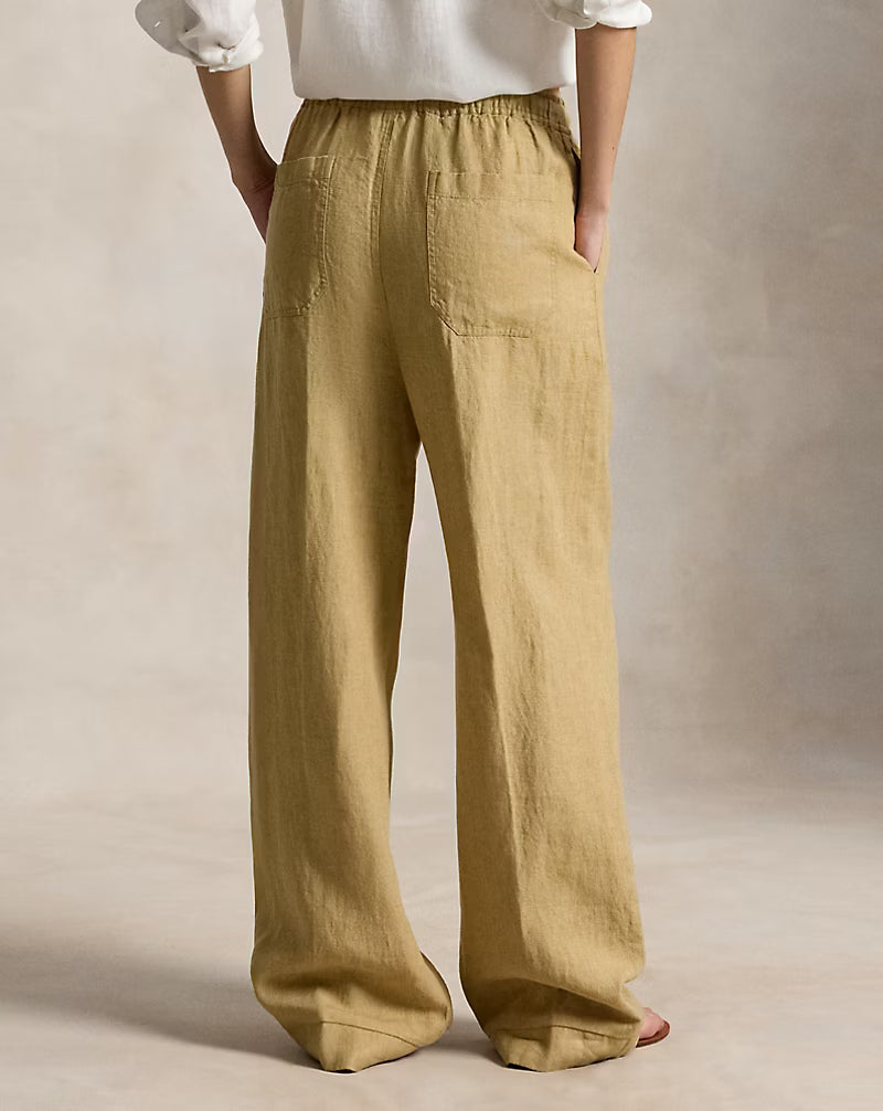 Linen Drawstring Pant