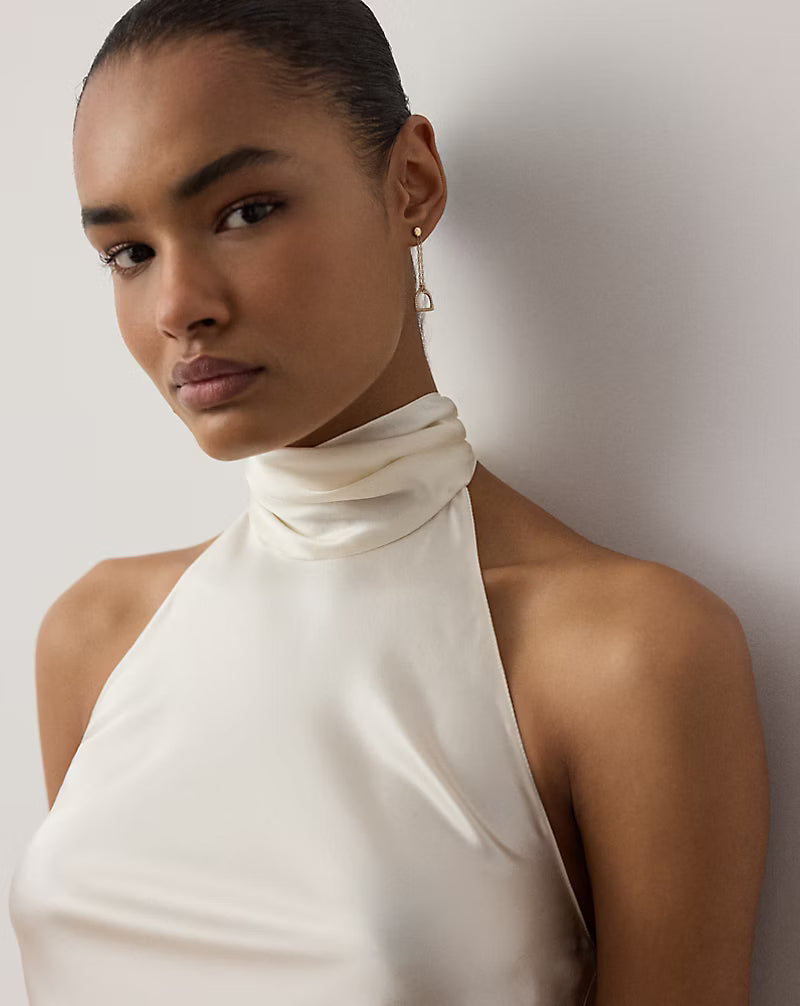 Chilton Stretch Silk Charmeuse Top