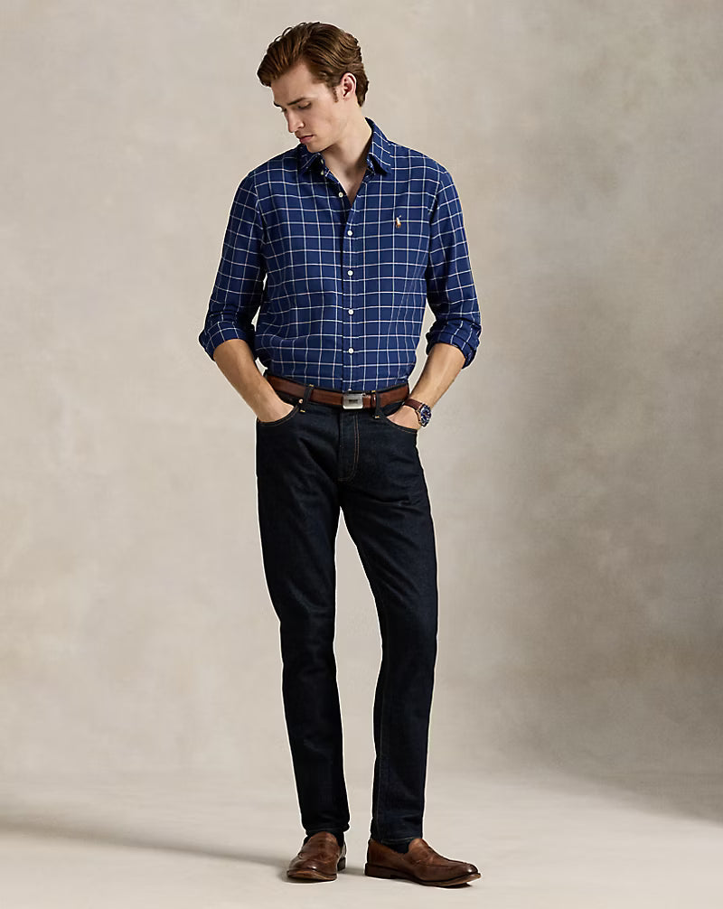 Classic Fit Windowpane Oxford Shirt