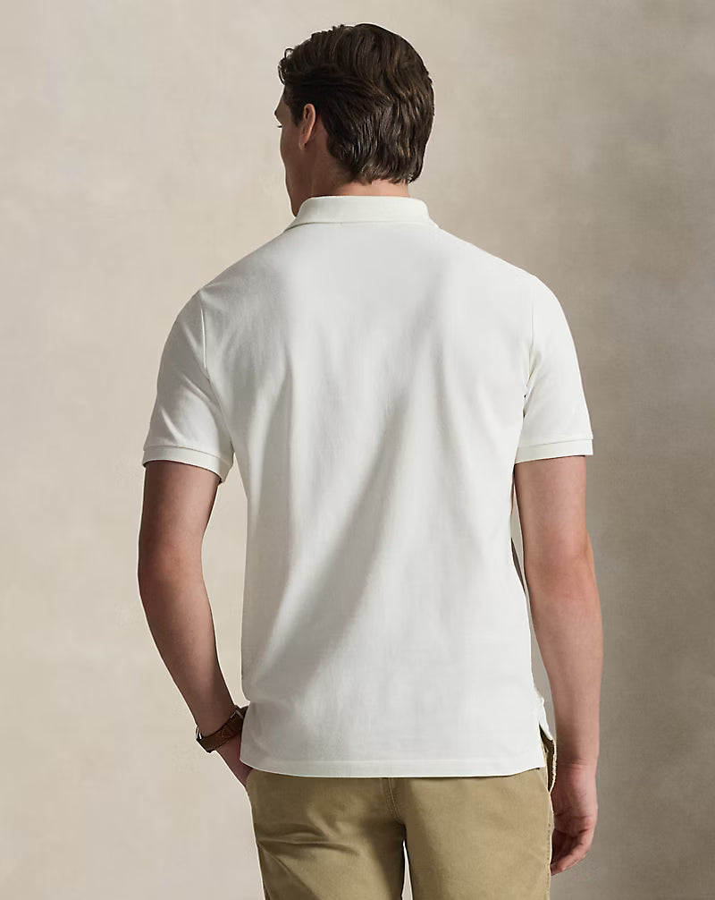 Classic Fit Mesh Graphic Polo Shirt