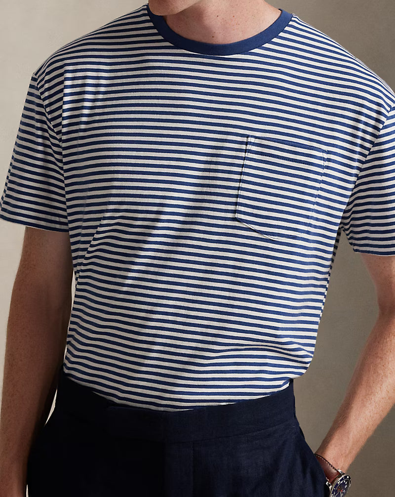 Classic Fit Striped Jersey T-Shirt
