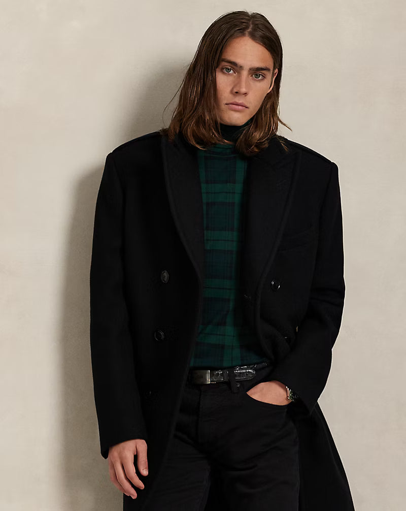 Plaid Soft Cotton Turtleneck