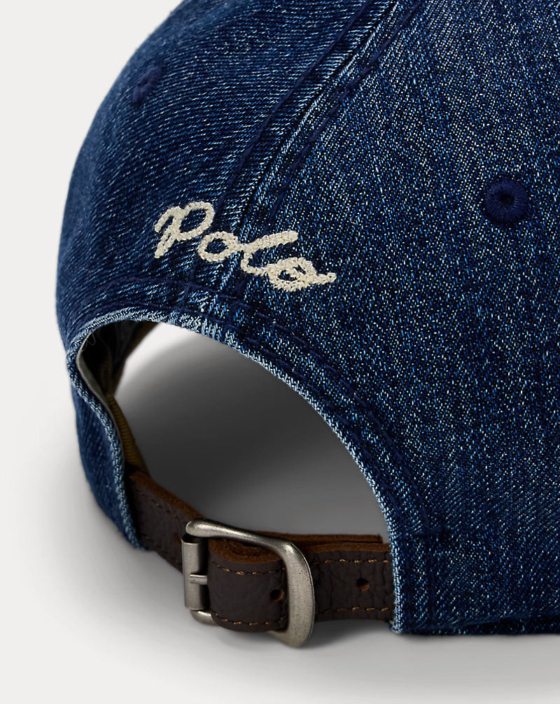 The Ralph Logo Denim Ball Cap