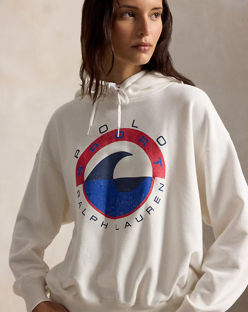 Wave-Logo Fleece Hoodie