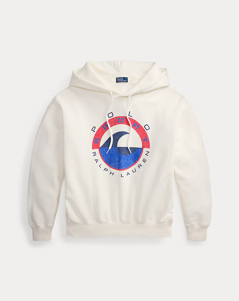 Wave-Logo Fleece Hoodie