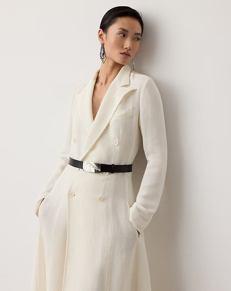 Reema Silk-Blend Giro Inglese Day Dress
